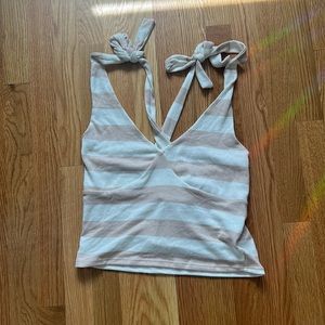 Heatherly Cropped knit tank